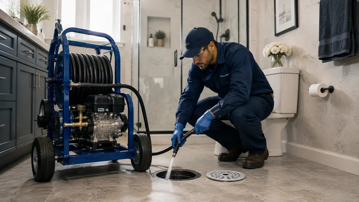 Bathroom Drain Hydro Jetting in El Monte