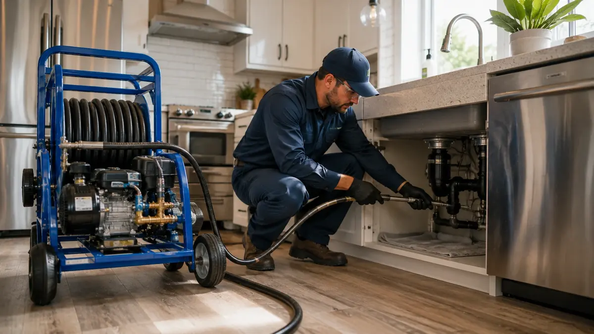Kitchen Drain Hydro Jetting in El Monte