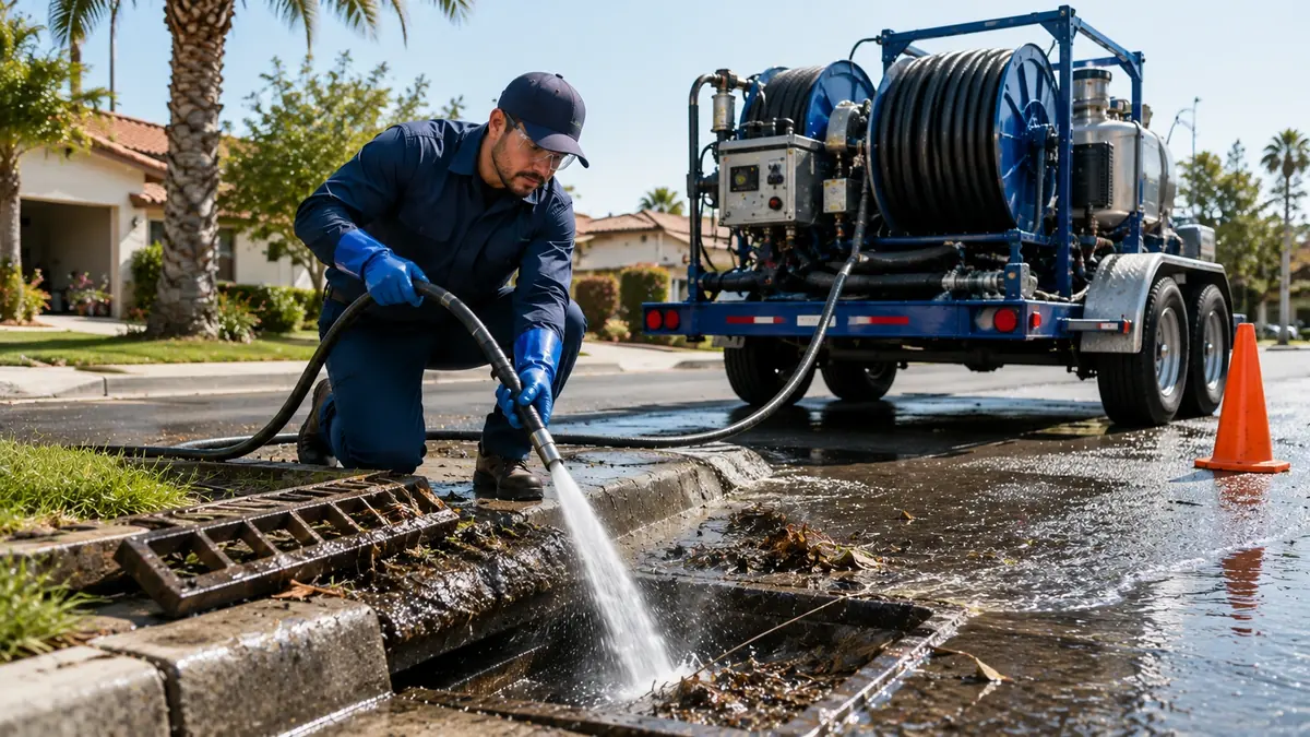Storm Drain Hydro Jet Cleaning in El Monte